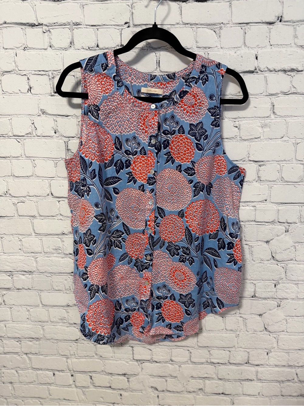 Cynthia Rowley Floral Button-Front Camisole